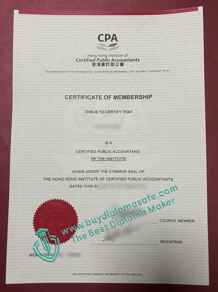 HKICPA certificate