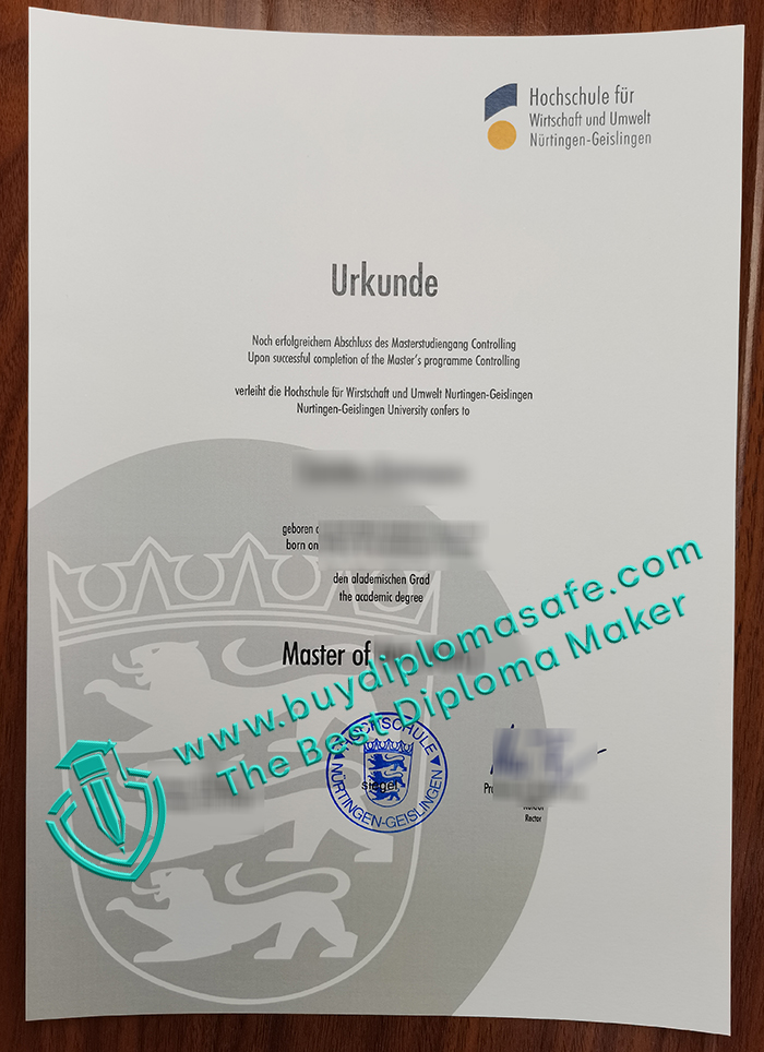 HfWU Urkunde