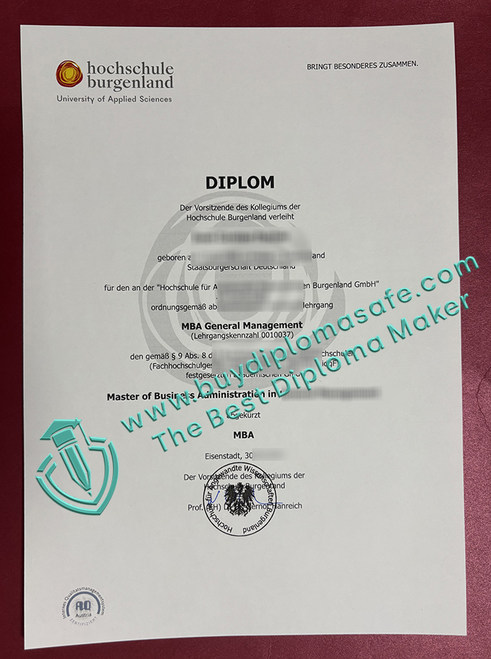 Hochschule Burgenland degree Hochschule Burgenland degree