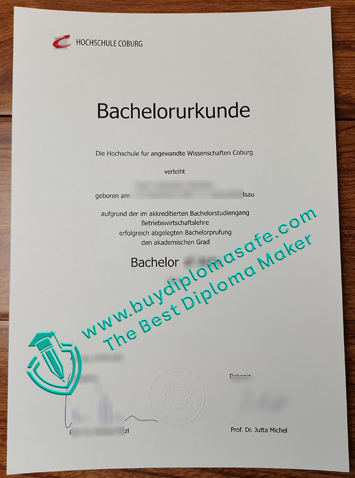Hochschule Coburg Urkunde Hochschule Coburg Urkunde