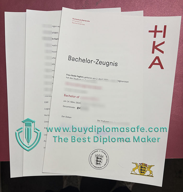 Hochschule Karlsruhe Zeugnis, HKA transcript Hochschule Karlsruhe Zeugnis, HKA transcript