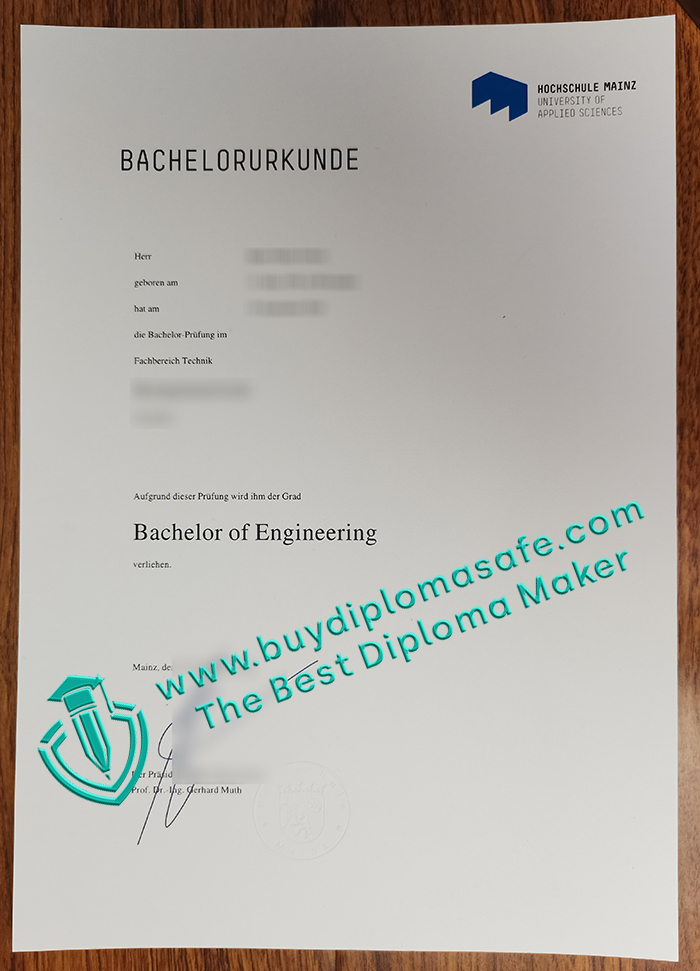 Hochschule Mainz Urkunde Hochschule Mainz Urkunde