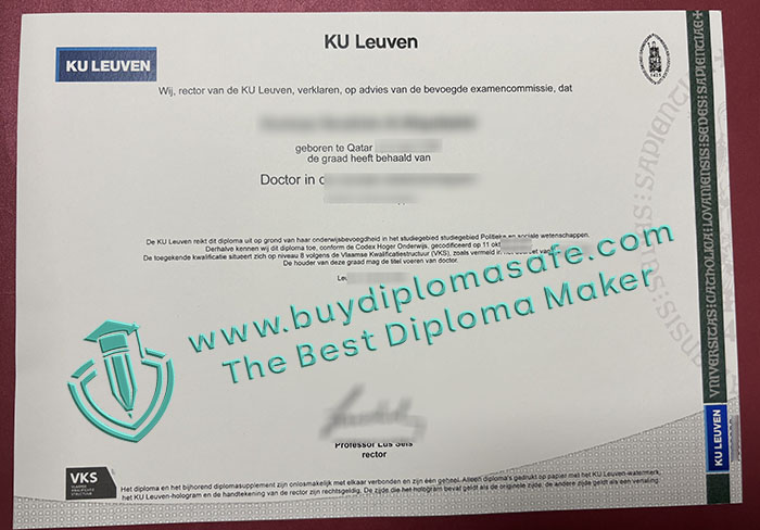 KU Leuven Diploma