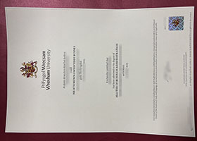 Prifysgol Wrecsam diploma, Wrexham University degree sample
