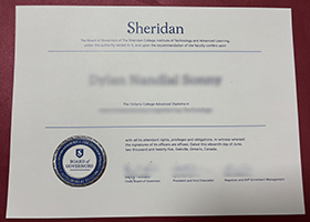 Sheridan College diploma sample