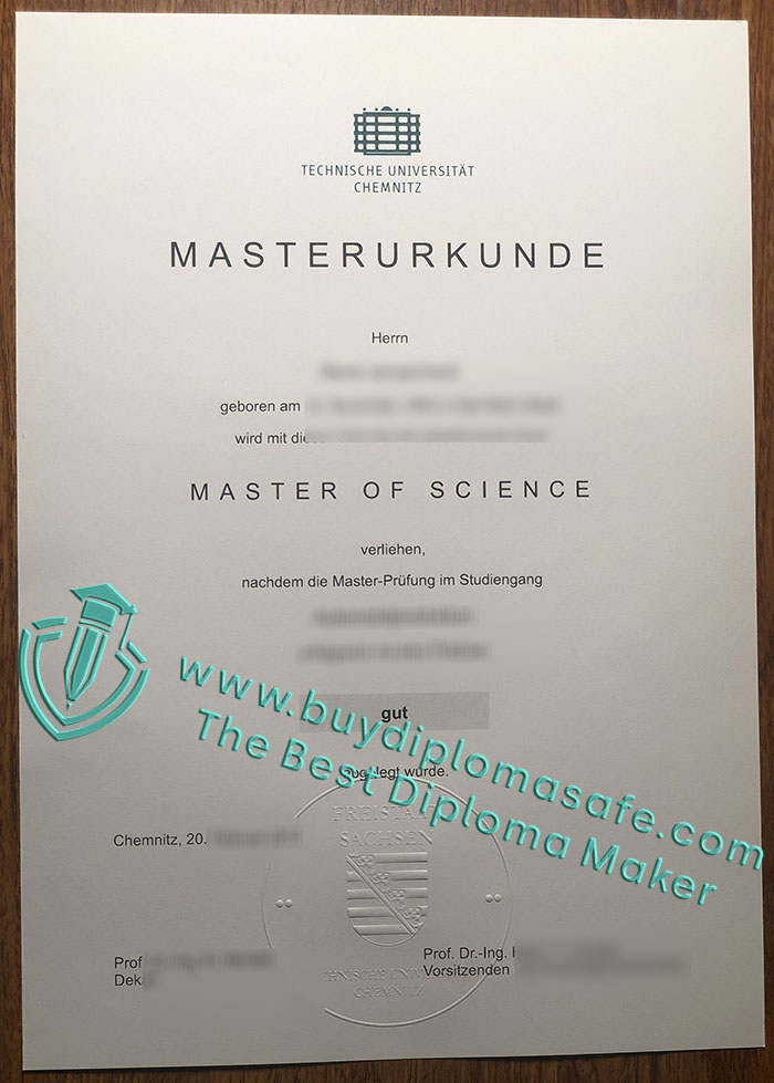 Technische Universität Chemnitz Urkunde sample Technische Universität Chemnitz Urkunde sample
