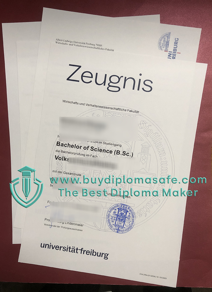 Albert-Ludwigs-Universität Freiburg Zeugnis Albert-Ludwigs-Universität Freiburg Zeugnis