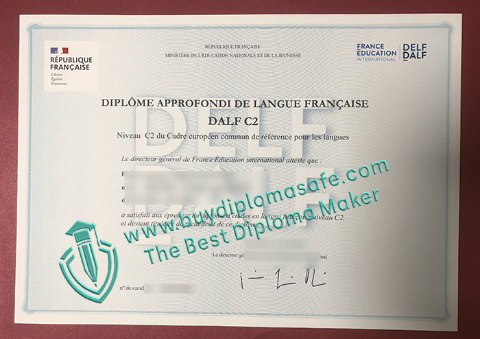 DALF C2 Certificate DALF C2 Certificate