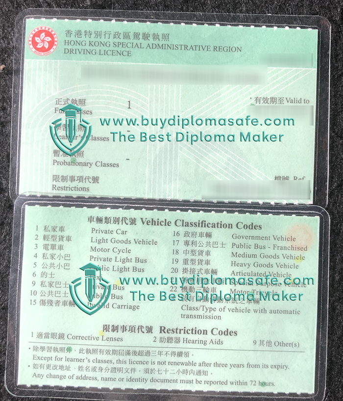 HK driving licence HK driving licence