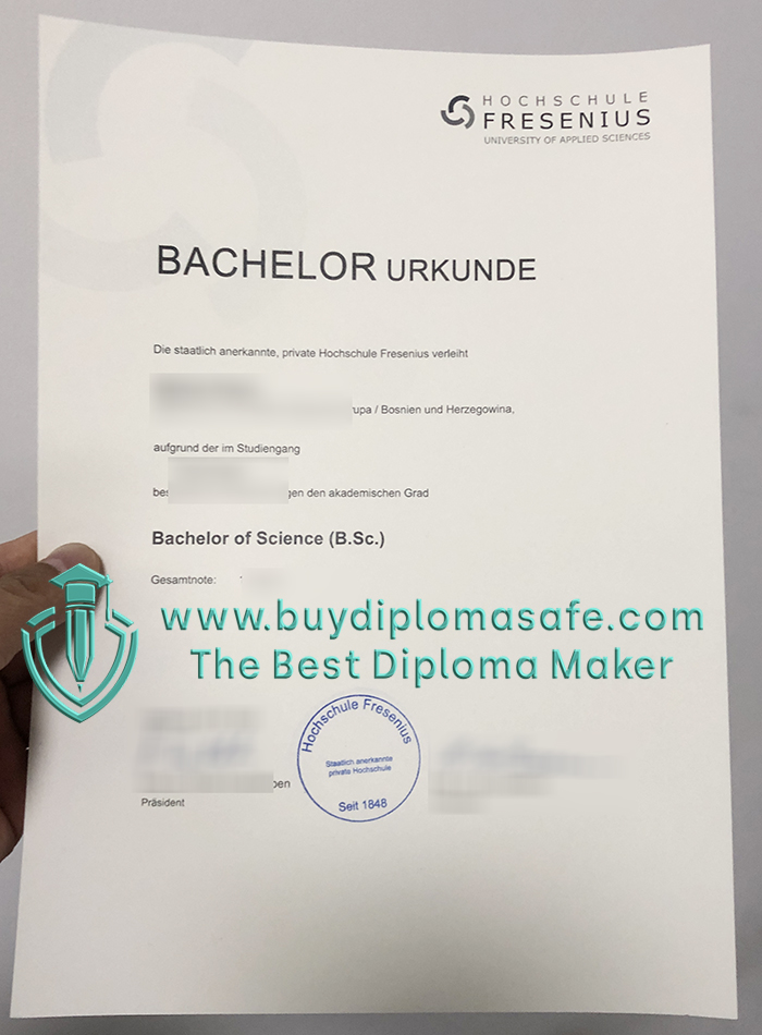 Hochschule Fresenius Urkunde Hochschule Fresenius Urkunde