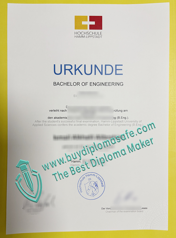 Hochschule Hamm-Lippstadt Urkunde