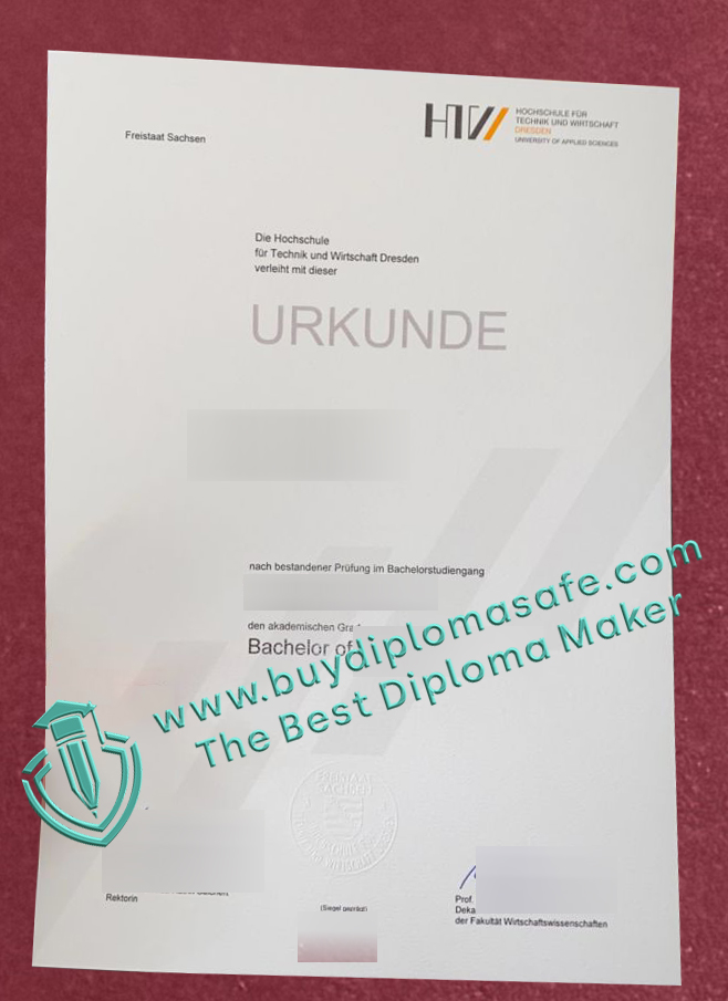 Hochschule für Technik und Wirtschaft Dresden Urkunde Hochschule für Technik und Wirtschaft Dresden Urkunde