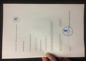 Humboldt-Universität zu Berlin Urkunde