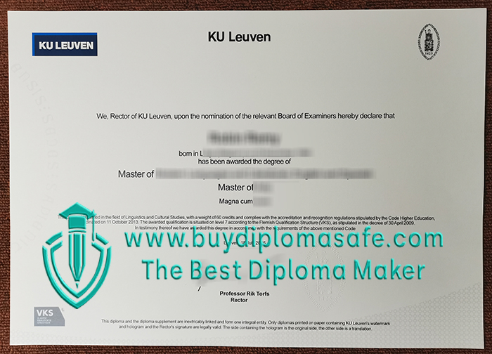 KU Leuven diploma KU Leuven diploma