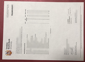 LSBU transcript
