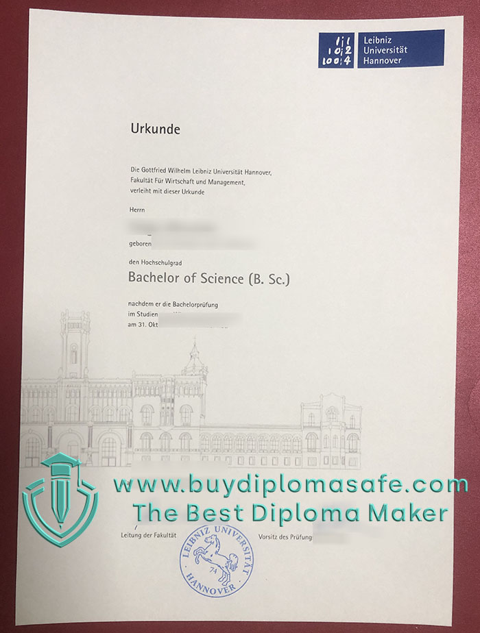 Leibniz Universität Hannover Urkunde