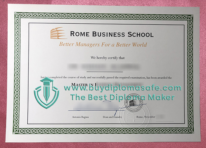 Rome Business School degree