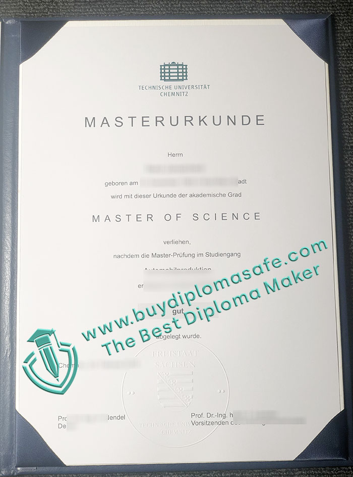Technische Universität Chemnitz Urkunde Technische Universität Chemnitz Urkunde