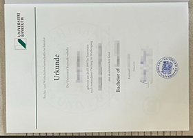 Universität Bayreuth Urkunde sample
