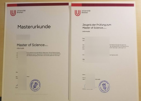 Universität Bremen Urkunde and Zeugnis