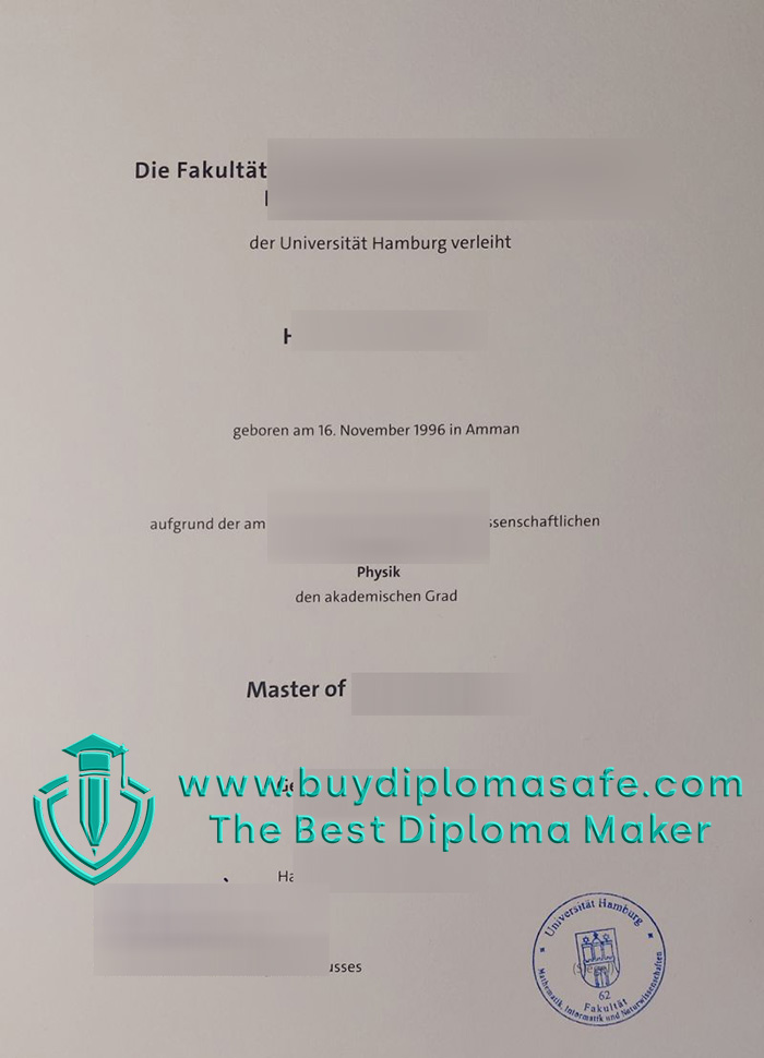 Universität Hamburg Urkunde Universität Hamburg Urkunde